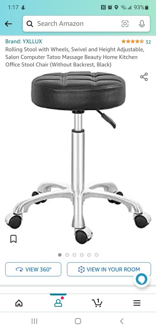 Rolling Stool With Wheels