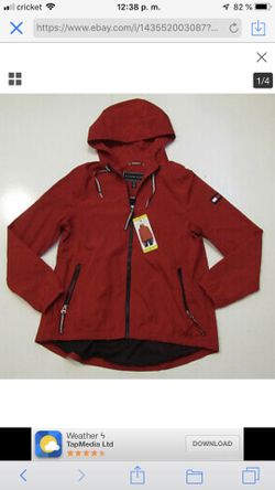 TOMMY HILFIGER Women’s Rain Windbreaker Casual Jáquez Sz SSmall NWT