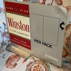 Vintage Old Metal Double Sided Sign 