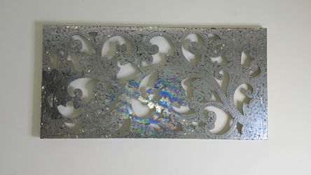 Large Modern Mosaic Mirror Wall Hanging