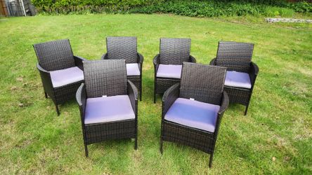 Six Patio Chairs
