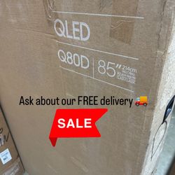 SAMSUNG 85-Inch Class QLED 4K Q80D Series Quantum HDR+, Dolby Atmos Object Tracking Sound Lite, Direct Full Array, Q-Symphony 3.0, Gaming Hub, Smart T