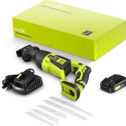 Reciprocating Saw With 5 Blades For Cutting Wood Or Metal 