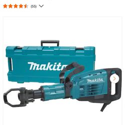 Makita 14 Amp 1-1/8 in. Hex Corded Variable Speed 35 Ib. Demolition Hammer w/ Soft Start, LED, (1) Bull Point and Hard Case