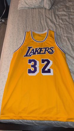Los Angeles Lakers Signed Magic Johnson Yellow Home Jersey PSA/DNA Certified