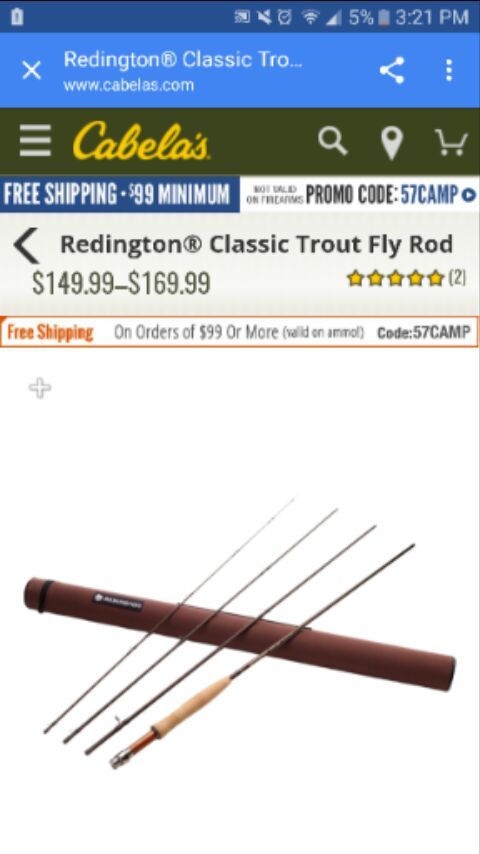 REDINGTON FLY FISHING ROD