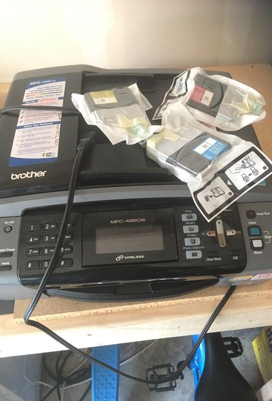 Printer with ink