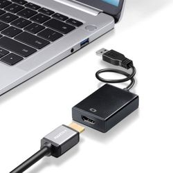 USB to HDMI Adapter, SENGKOB USB 3.0/2.0 to HDMI 1080P Video Graphics Cable Converter with Audio for PC Laptop Projector HDTV Compatible with Windows 