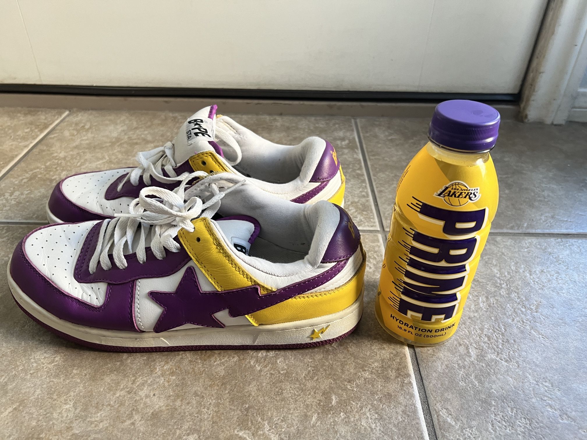 2006 FS-026 Lakers color way Bape Sk8 Sta / SZ 10