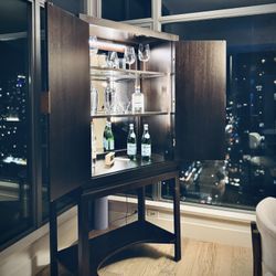Elegant Bar Cabinet By Restoration Hardware