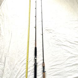 Like New 6ft One Piece Berkley Lightning Fishing Rod & Shakespeare UglyStik Fishing Rod. Both Our Medium Action. And 6ft Long USA Made 