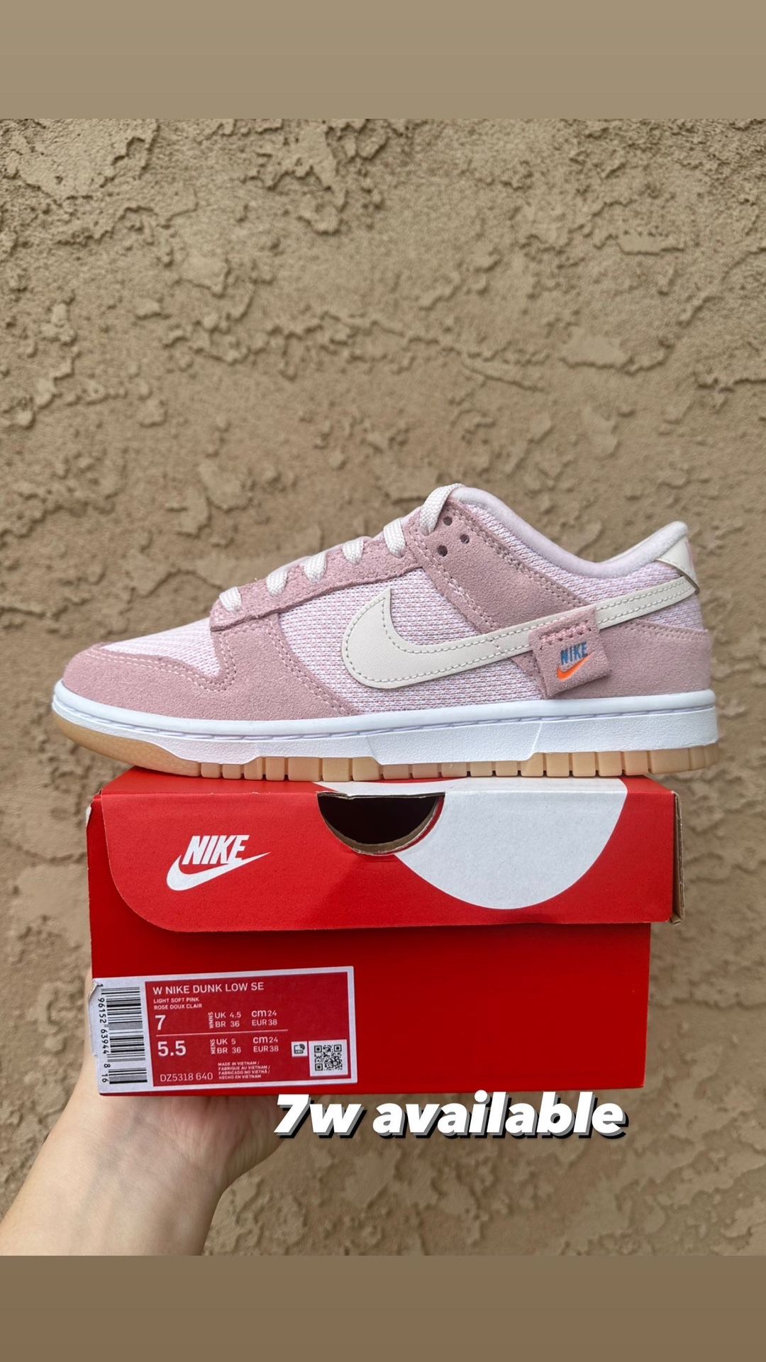 Dunk Low Teddy Bear Womens Size 7w