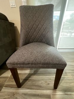Grey accent chair