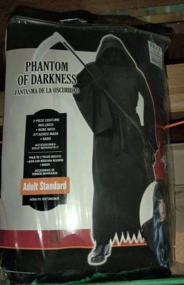 Halloween Costume By Spirit, Phantom of the Darkness, Adult with Scythe
