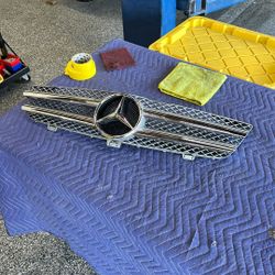 Mercedes-Benz CLS550 W219 Upper Center Grille A(contact info removed) SILVER
