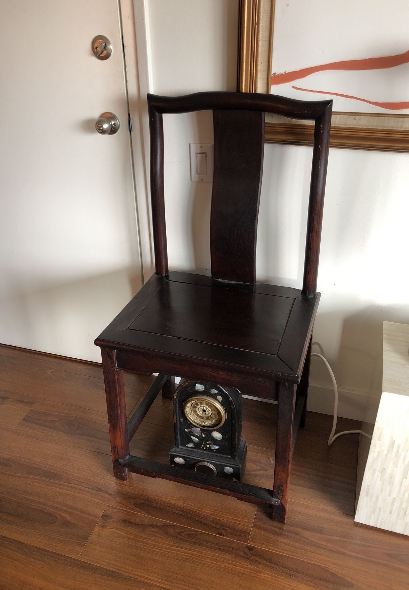 Antique Chinese Qing Dynasty Rosewood Chair