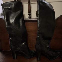 Tall Italian Leather Boots Women’s Eu Size 39/ US 8.5