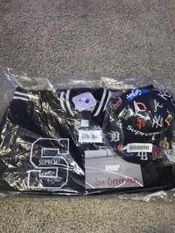 Supreme MLB jacket and hat