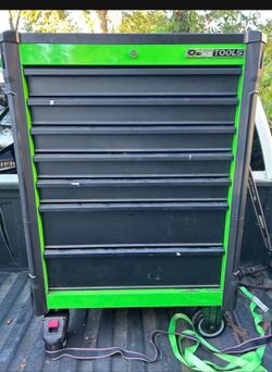 OEMTOOLS Green 7 Drawer Tool Cart
