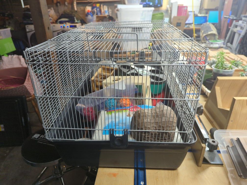 Hamster Cage And Accessories