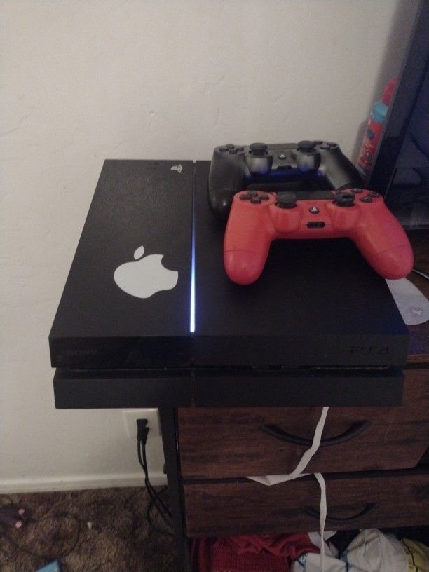 PS4 with Games And Two Controllers