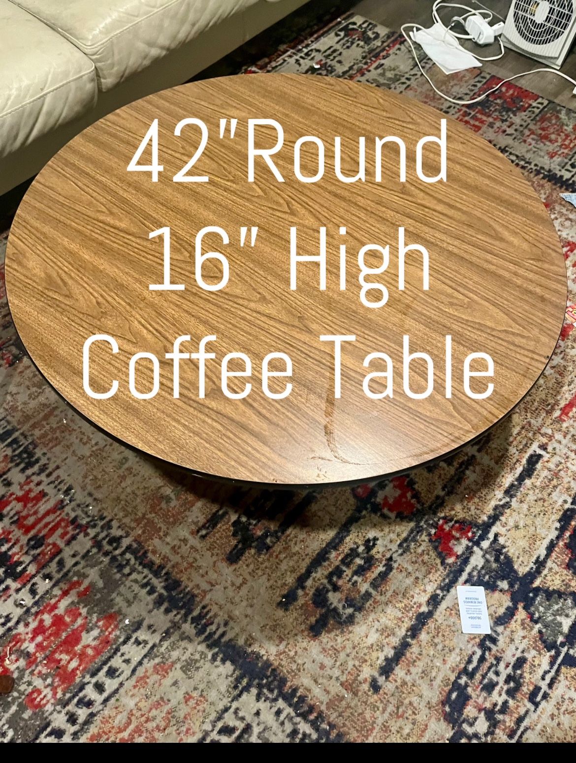 Round Formica Coffee Table