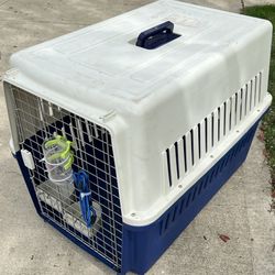 Dog Travel Crate Kennel Carrier Pet 34L X 25W X 27H