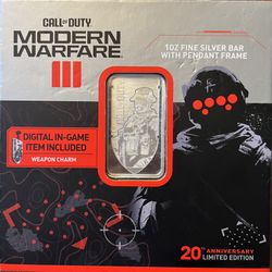 1 Oz Silver Call Of Duty Modern Warfare III  .999 Fine Silver Mint