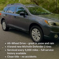 2016 Subaru Outback Premium AWD – $10,500