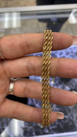 14k 11.5g Gold Rope Bracelet