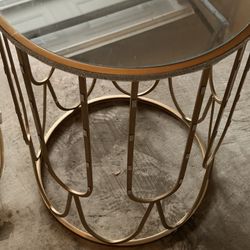 Side Table With Counter Mirror Top