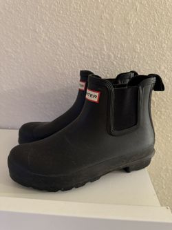 hunter chelsea rain boots 