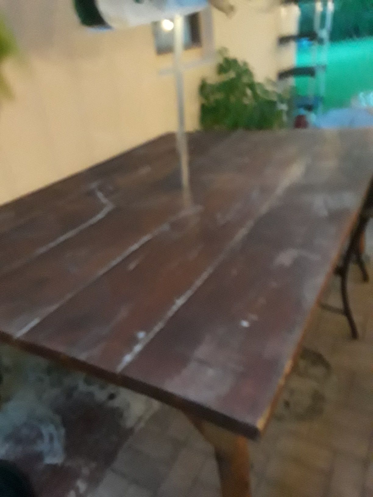 Large Wood Patio Table