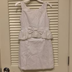 Girls white dress Sz 10