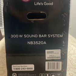 300 W LG Sound Bar System