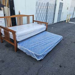 Twin Trundle Bed And Mattress 