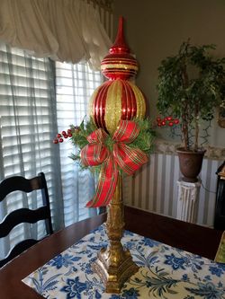 37" Christmas Ornament Candle Holder - $20 obo