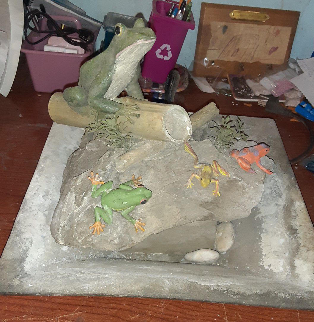 Frog water fountain (used) $50