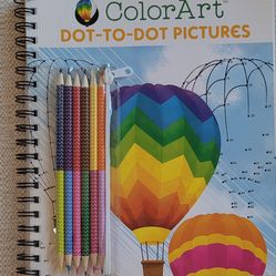 * NIB * Color Dot to Dot with colored pencils