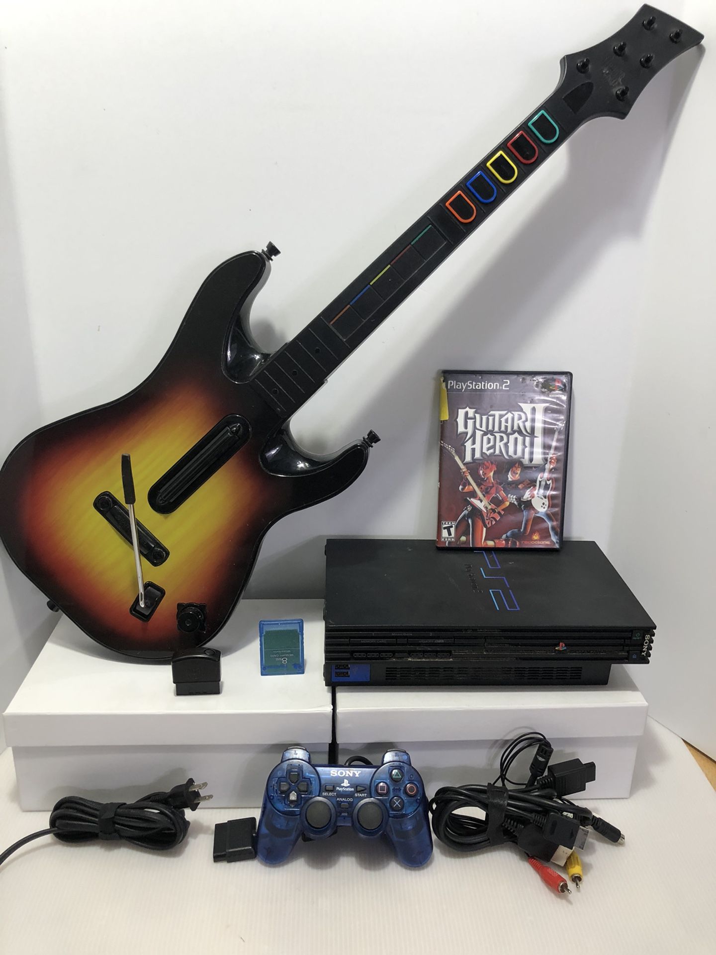 Sony Playstation 2 PS2 Guitar Hero Bundle