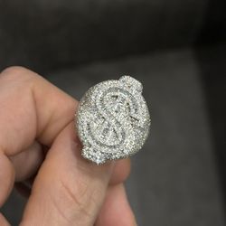 Dollar Sign Diamond Ring