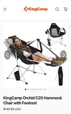 KingCamp hammock chair w/ footrest