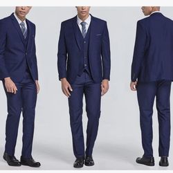 Mys Men’s 3 Piece Slim Fit Suit Set