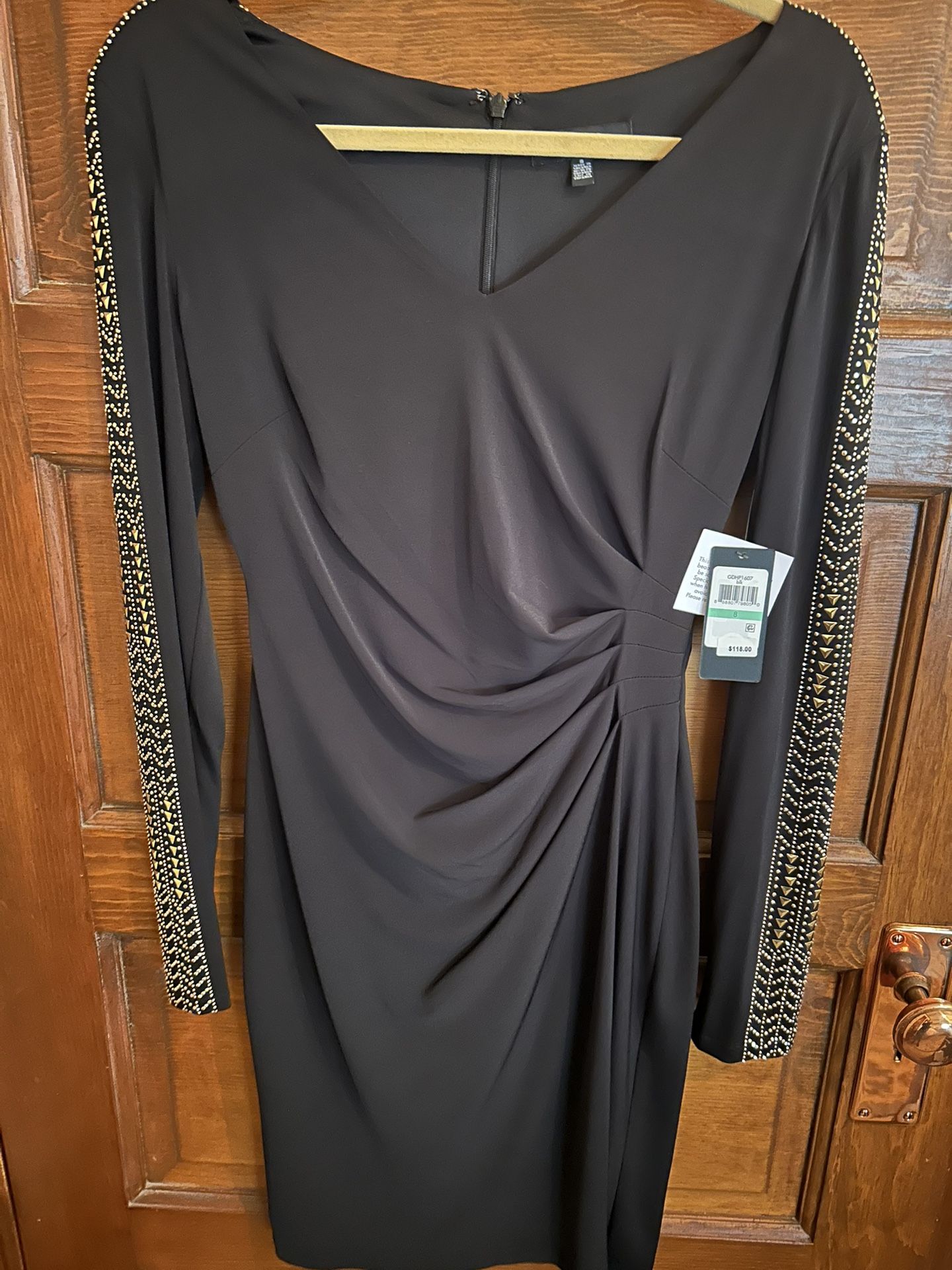 Black Evening Dress, Knee Length, Brand New