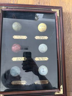Vintage Golf Ball Shadowbox