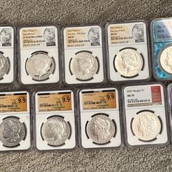 Morgan’s and peace dollars