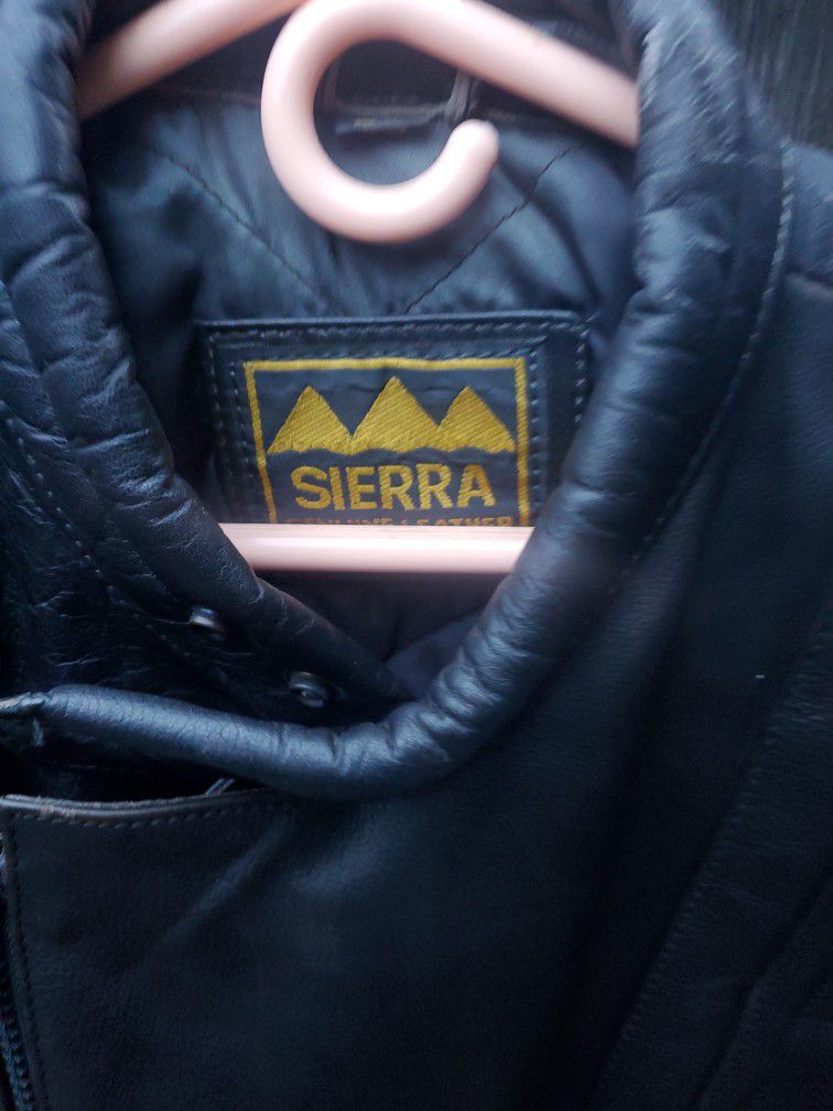  Sierra Leather Jacket  Biker   L 