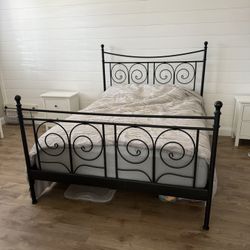 Black Iron Bed Frame - Queen