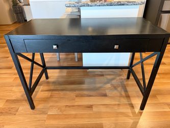 Black wood desk/entry table