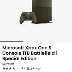 Xbox One S Battlefield Edition